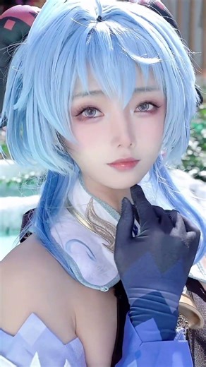 [走路摇zly] 连璃月的修猫咪都喜欢喝洗jio水吗？#原神与你同行 #赤土之王与三朝圣者 #甘雨 Ganyu Cosplay