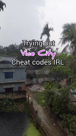 Vice City cheat codes in real life #grandtheftauto #vicecity #rain #Bangladesh | Bindaas Tomal