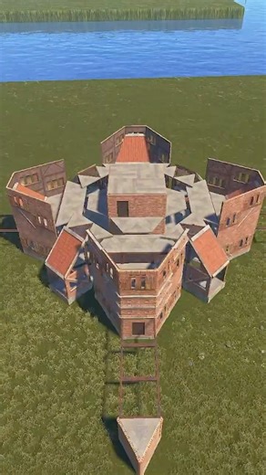 Fast Build V2 | 2x2 Rust Base | QUAD Online Raid Defense #rust #rustbase #rustbasedesign #rustbuild