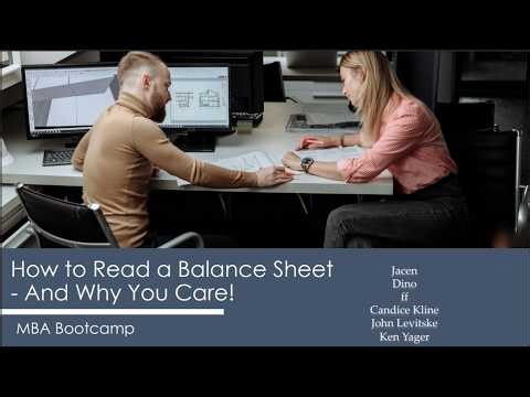 How to Read a Balance Sheet – And Why You Care