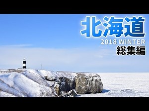[ 北海道 冬のドライブ旅 総集編 ] 真冬の北海道は絶景の宝庫でした♪ ～ タウシュベツ橋梁 能取岬 北浜駅 流氷 旭山動物園 札幌雪祭り 層雲峡 温泉 グルメ etc ～