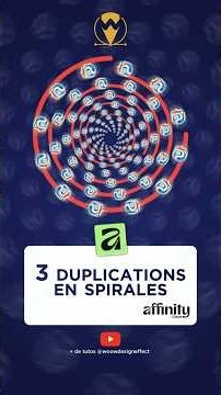 How to Create 3 SPIRAL Duplication Effects in a Few Clicks 🌀 | Affinity by Canva Tips