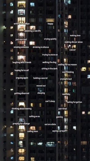 Mindscape Therapy on Instagram: "EVERY WINDOW TELLS A STORY. Someone’s laughing with friends, while someone else is crying in silence. One is falling in love, another is falling apart. Behind every light — there’s a life trying to make it through the night. Healing, hurting, hoping — all happening at once. We often forget, but no one’s truly alone in their struggles. 💭 ✨ Everyone you meet carries a world you’ll never fully see. Be kind — always. 🔗 Check the link in bio to start your own healin