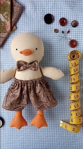 Easy To Sew Duck 🦆 #sewingprojects