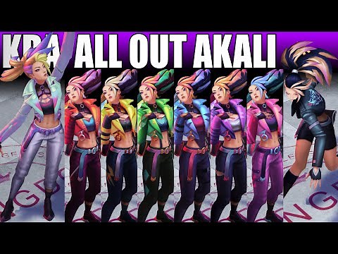 KDA ALL OUT Akali Chroma Spotlight
