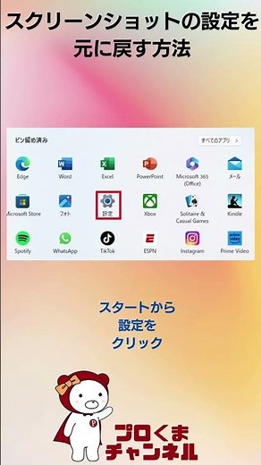 【Windows11】スクリーンショットの設定を元に戻す方法
