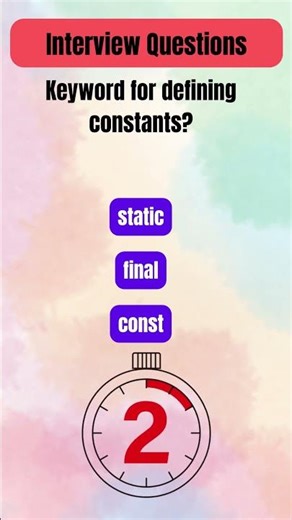Java Interview Quiz #2: Test Your Knowledge | 5-Second Challenge! 🚀 #interview #interviewquestions