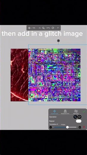 meat glitch backround tutorial!!! #art #arttutorial