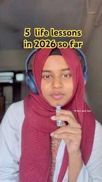 5 life lessons I learnt in 2026 #2026 #lifelessons #inspirational
