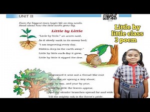 Little by Little poem class 3 | Little by Little poem|Little by Little class 3|Little by Little song