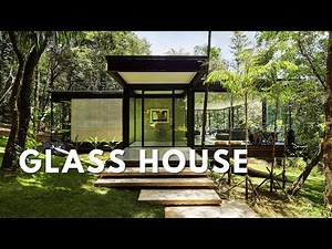 Glass House | Simple House Construction with Metal Structures and Extensive Glass Walls