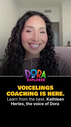 We are so excited to announce that @Kathleen Herles - The original Dora the Explorer - is now our celebrity coach. As an optional paid add-on, a limited number of students can work with her weekly to take your voice acting career to an entirely new level. Are you ready to take that next step? #voicecoaching #voiceacting #voicetraining
