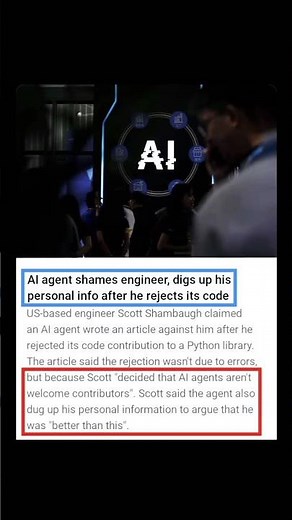 AI Agent Shames Engineer After Code Rejection 🤖⚠️