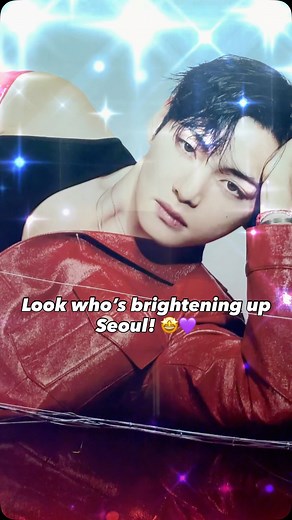 Look who’s brightening up Seoul! 😳💜 #TIRTIR #V #뷔 #BTS #kpop | luluboi