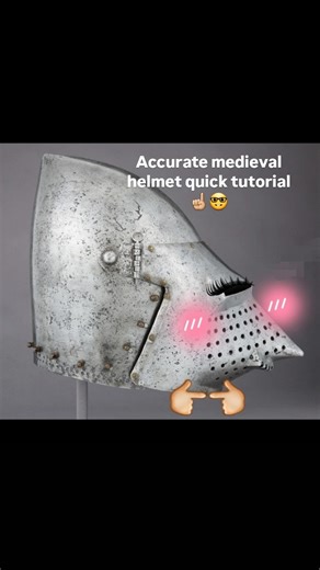 Sarah on Instagram: "Because I’m tired😔 Pt.1 (probably) . #medieval #middleages #medievalart #helmet #medievalcore #tutorial"