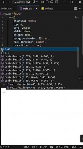Responsive Navbar Tutorial HTML CSS JavaScript
