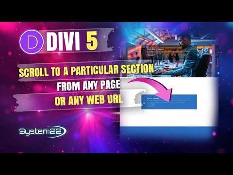 Divi 5 Theme How to Scroll to a Particular Section from Any Page