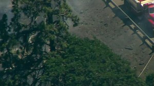 SKY8 flew over the wildfire along I-84 in the Columbia Gorge, near Rowena. The flames appear to be out, only smoke is still visible. Traffic is slowly moving through. Read more here: https://www.kgw.com/article/news/local/wildfire/wildfire-burns-columbia-river-gorge/283-b28b3cea-316b-4cc7-9556-bc524d64f64f | KGW-TV