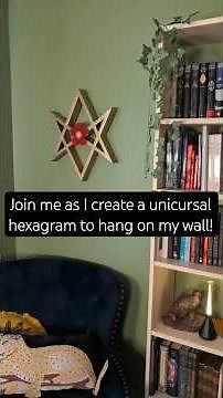 I made a unicursal hexagram for my wall!