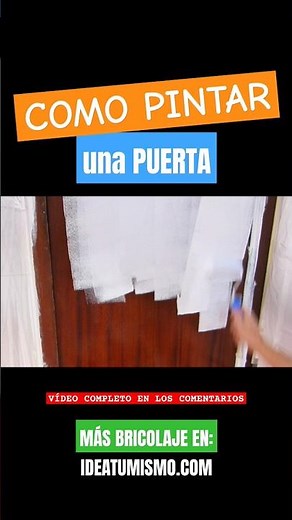 Como PINTAR UNA PUERTA de madera 🚪
