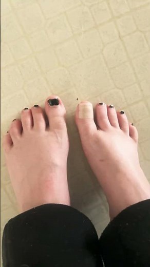 Girl feet close up
