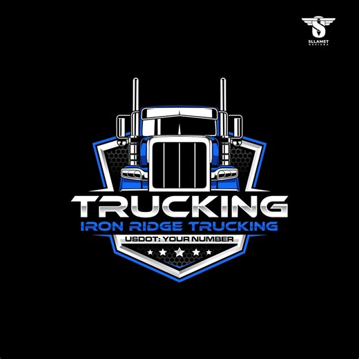 Trucking Company Logo: Logistics Freight Transport Vector Designs (SVG, EPS, PNG) - Etsy