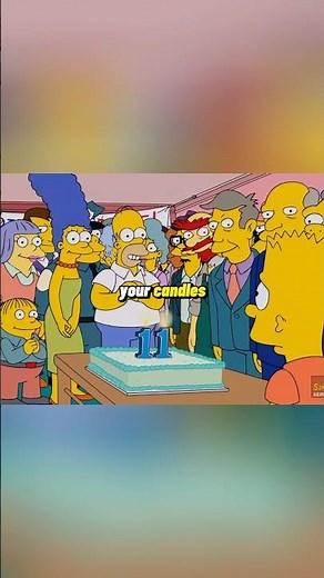 Homer strangles Bart on his birthday #thesimpsons #shortvideo #simpsons
