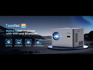 Tasofac 4K Projector with WiFi and Bluetooth/Highlight