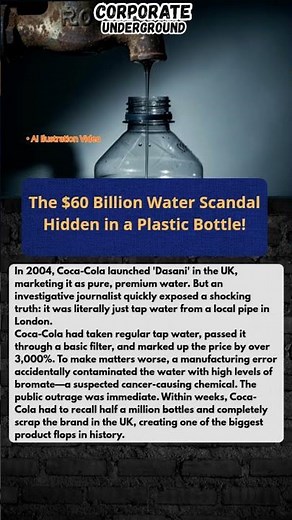 In 2004, Coca-Cola launched 'Dasani' in the UK, marketing it as pure, premium water.