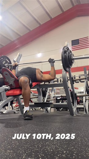 JULY 10TH Gym Performance (180LB weight class) 160LB Narrow Grip Seated Shoulder Presses - 8 reps 165LB Narrow Grip Seated Shoulder Presses - 5 reps 260LB Wide Grip Floor Presses - 8 reps 265LB Wide Grip Floor Presses - 6 reps 150LB Wide Grip Seated Shoulder Presses - 7 reps 155LB Wide Grip Seated Shoulder Presses - 5 reps 200LB Wide Grip Incline Bench Presses - 9 reps 205LB WG IBP- 7 reps 210LB WG IBP - 6 reps | Eddie Powell