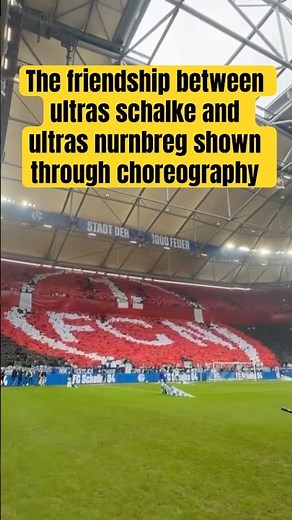 Brotherhood on Display! Schalke & Nürnberg Ultras Show Iconic Friendship Choreography 😱