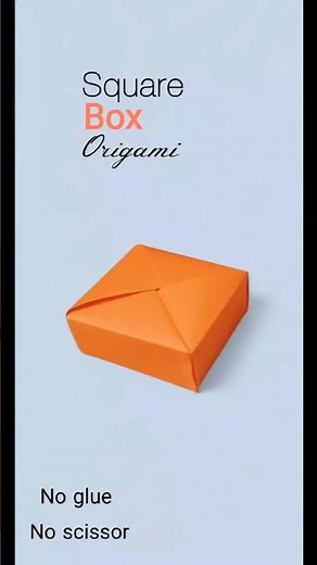 Easy square paper box | easy paper box | #paperbox #papercraftideas #origamibox #diyorigami #craft