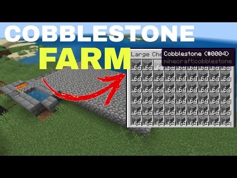 Best Cobblestone Farm In Java & Mcpe