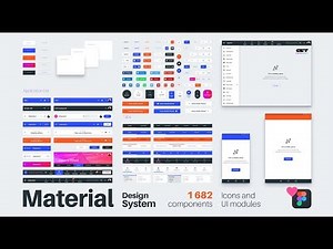 Material Design System for business. 1682 components in Figma team library