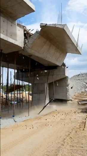 ⚠️HOW Did This Bridge Collapsed #shorts #bridgecollapse #construction