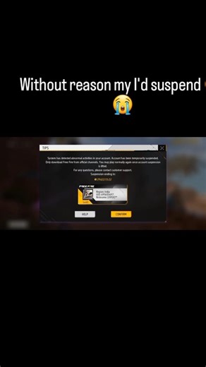 Free Fire Id Suspend 😭. #freefire #freefireban #ffshorts #garenafreefire ‪@GarenaFreeFireGlobal‬