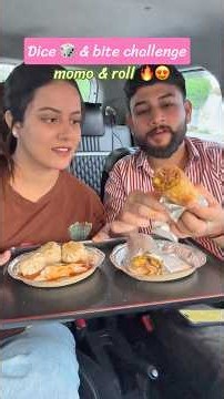 momo 🥟& roll 😍Dice Eating Challenge 🔥! #shorts #viral