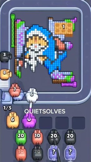 Pixel Flow Level 494 SOLUTION (Hardest Level) 🧩