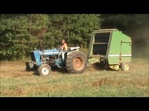 Ford 6600 Round Baling John Deere 530