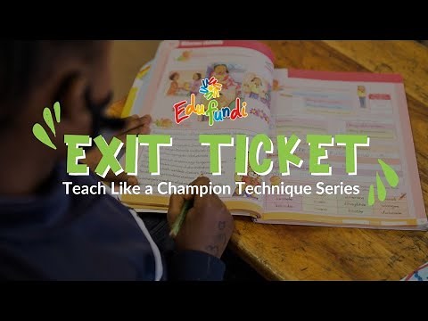Exit Ticket Technique [English]