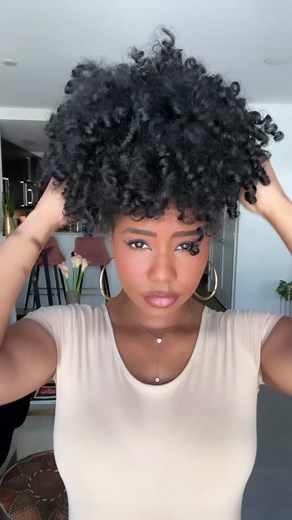 7-Day Flexi-Rods Updo Tutorial for Natural Hair