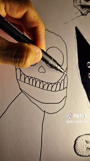 How to Draw a Horror Character #horrortok #horrordrawing #horrorcharacters #analoghorror #drawingtutorial