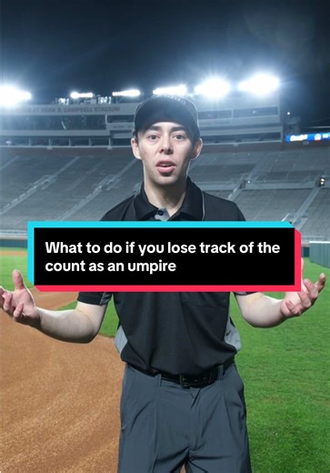 What to do if you lose track of the count as an umpire 🔥 umpire umpiresoftiktok umpires baseball college