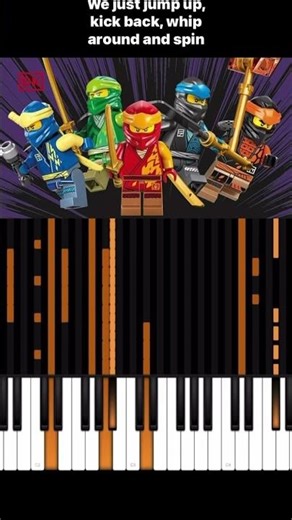 The weekend whip - ninjago theme song piano tutorial and cover #piano #ninjago #lego #legoninjago