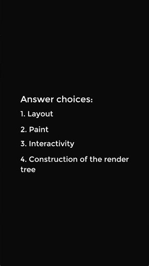 What is the final step of the Critical Rendering Path?
