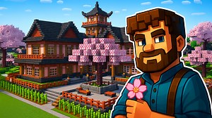 Build Japanese Blossom House in Minecraft