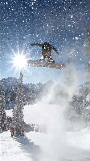 🏂 Epic Snowboarding POV | Carving Powder & Big Jumps in 4K ❄️🌄 #sora