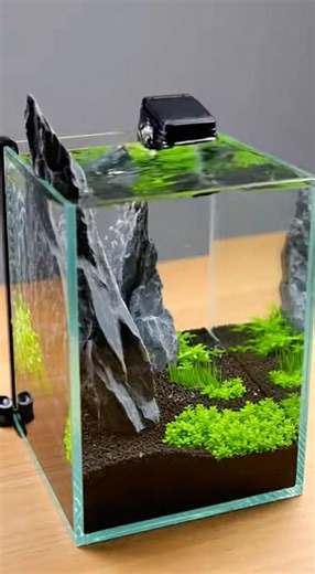 My First Mini-Aquaverse: Step-by-Step Desktop Build ✨ #AquaNova #NanoTank #Relaxing