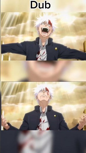 Gojo :your so right English dub vs Sub#jujutsukaisen #anime #gojo
