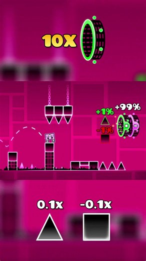 Back on Track Speed Changer! #geometrydash #challengelevel #shorts